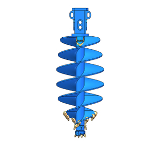 قطع غيار ماكينات Rock Auger للهندسة والآلات Earth Rock Drilling Auger